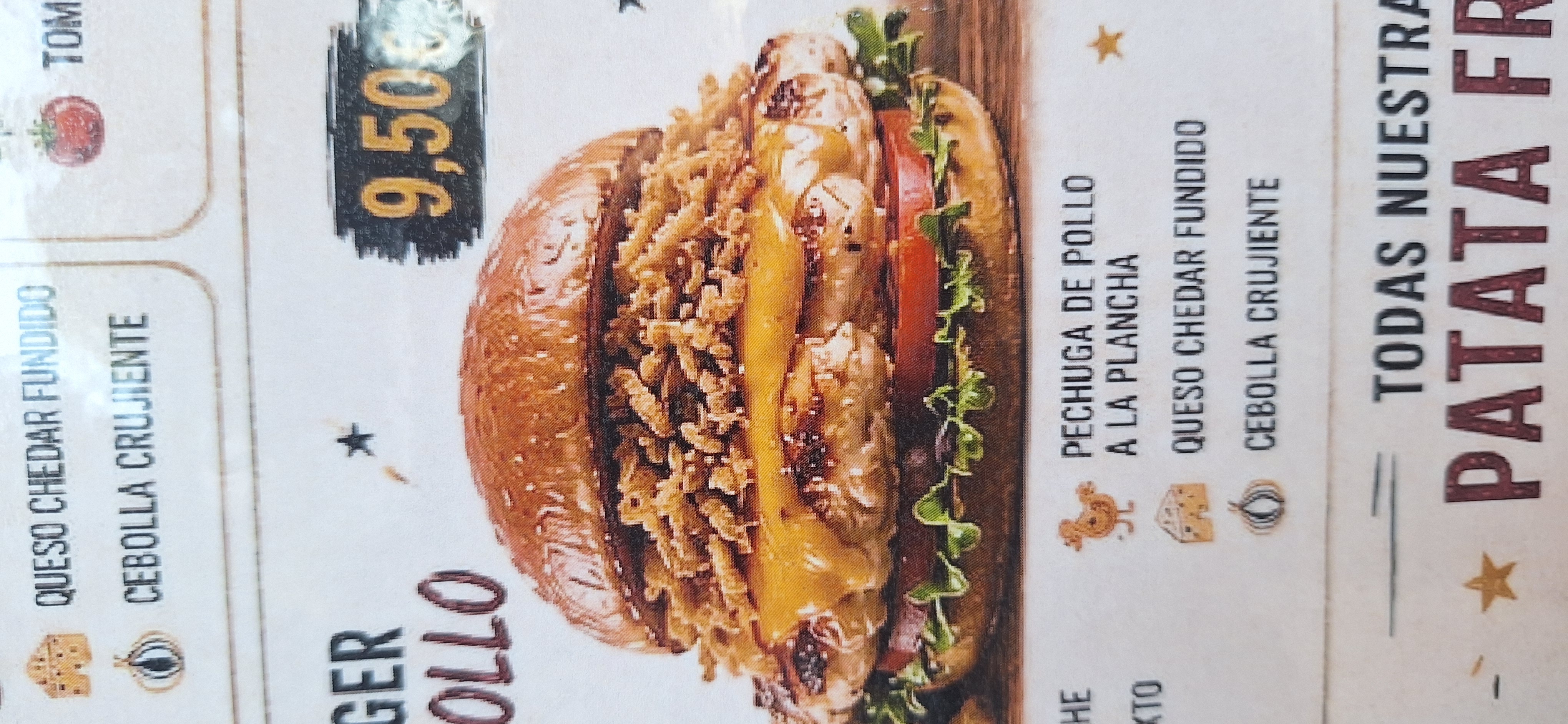 BURGER DE POLLO